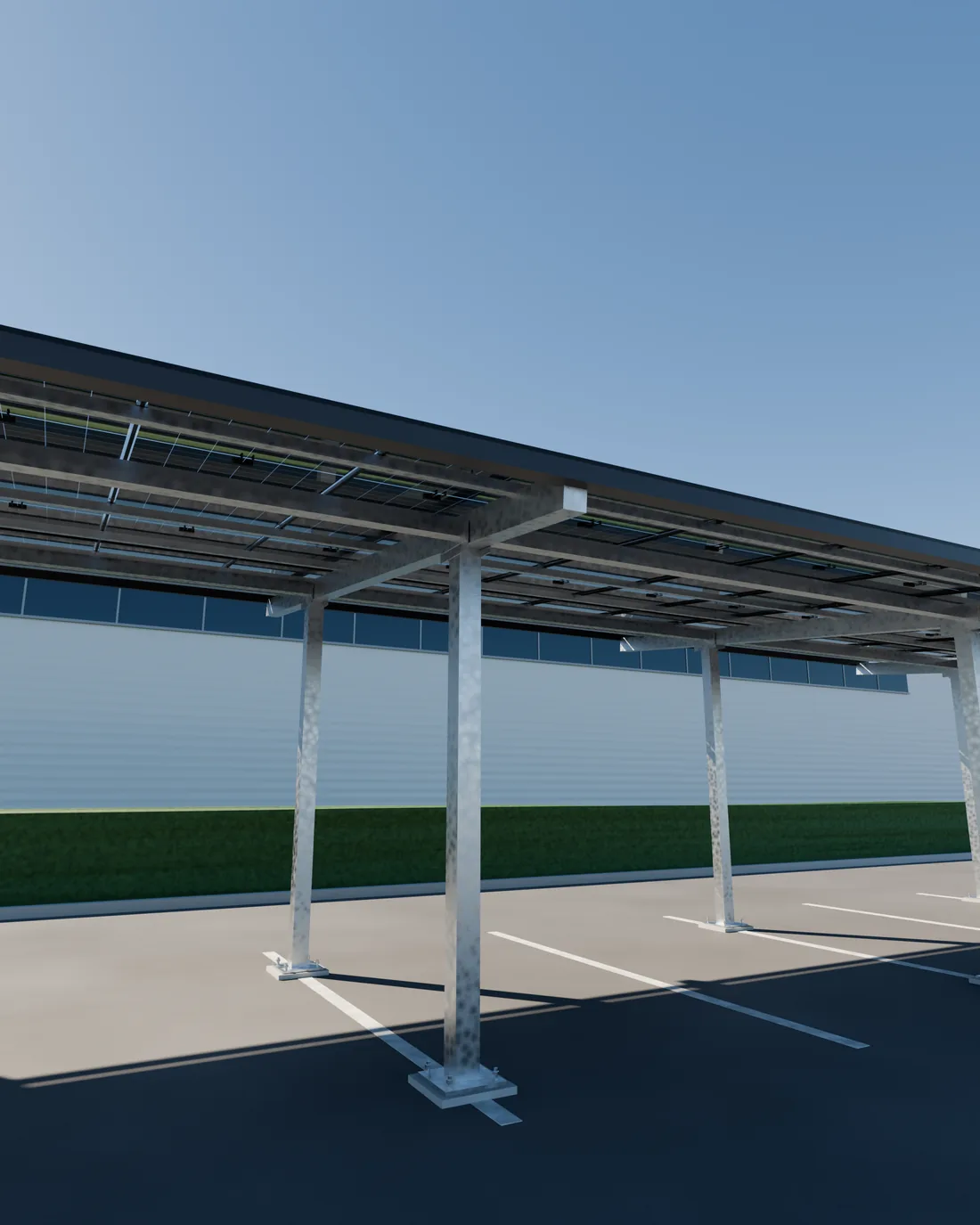 Parkpower Series B – Strix Snow – maßstabsgetreues 3D-Rendering aus der Konstruktionszeichnung